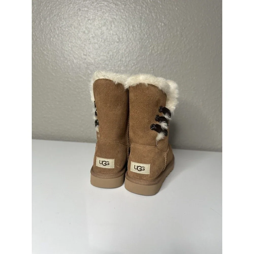 UGG Constantine Ribbon Accent Chestnut Boots Tan Chesnu Brand New Size 5